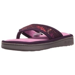 Dearfoams Women's Active Mesh Thong Slip on - NEW